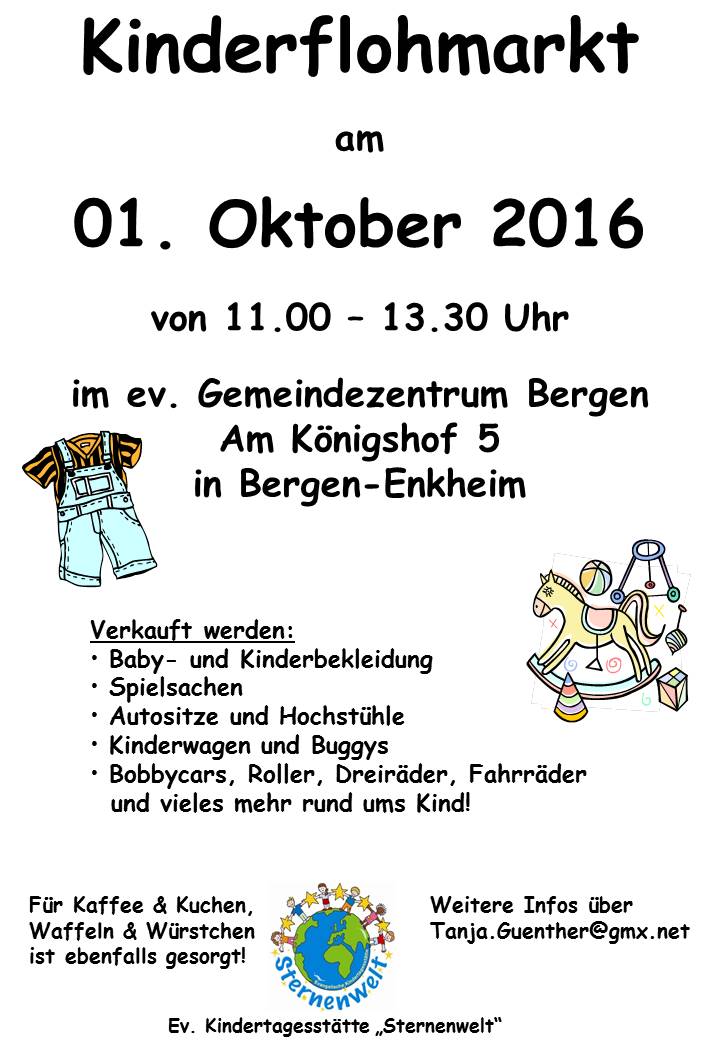 plakat fr flohmarkt herbst 2016